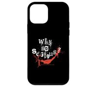 Custodia per iPhone 12 mini Poster meme "Why So Serious Joker" con citazione di Batman Villain