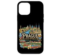 Custodia per iPhone 12 mini Praga Repubblica Ceca Viaggio Souvenir Città Regalo