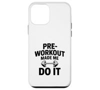 Custodia per iPhone 12 mini Pre-Workout Made Me Do It Divertente Umorismo in palestra