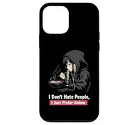 Custodia per iPhone 12 mini Preferisco Anime Antisociale Anime Ragazza Ramen Amante