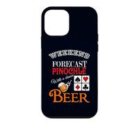 Custodia per iPhone 12 mini Previsioni del fine settimana Birra & Pinochle Poker Cool Gioco d'azzardo Hobby