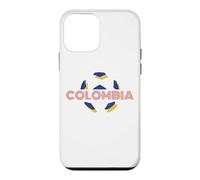 Custodia per iPhone 12 mini Profilo retrò del pallone da calcio della Coppa del Mondo della Colombia