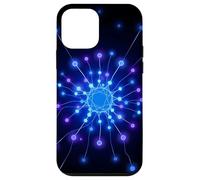 Custodia per iPhone 12 mini Progettazione astratta della connessione tecnica dei nodi di rete