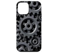 Custodia per iPhone 12 mini Progettazione astratta di precisione di ingegneria industriale del sistema