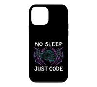 Custodia per iPhone 12 mini Programmer Hacker No Sleep Just Code Cyberpunk Brain