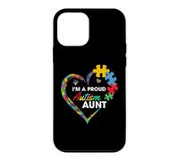 Custodia per iPhone 12 mini Proud Autism Aunt Puzzle Heart Awareness Support