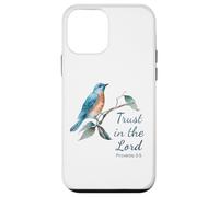 Custodia per iPhone 12 mini Proverbs 3:5 Trust in the LORD - Women Girls Bird (White)