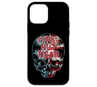 Custodia per iPhone 12 mini Punks Not Dead Punk Rock USA Bandiera Vinile Record LP Skull