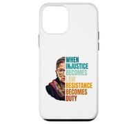 Custodia per iPhone 12 mini Quando l"ingiustizia diventa la resistenza alla legge diventa dovere RBG Quote