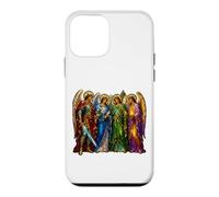 Custodia per iPhone 12 mini Quattro Arcangeli Medievale Cattedrale gotica Mosaico Art Icons
