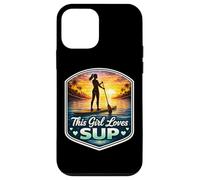 Custodia per iPhone 12 mini Questa ragazza ama SUP amante donna standup paddle carino