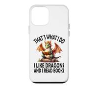 Custodia per iPhone 12 mini Questo è quello che faccio mi piace Dragons e leggo Libri, Drago
