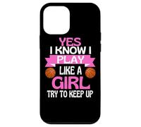 Custodia per iPhone 12 mini Ragazze Basket Divertente Gioca Come Una Ragazza