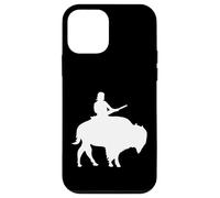 Custodia per iPhone 12 mini Ragazzo su un Buffalo Silhouette
