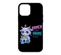 Custodia per iPhone 12 mini Ramen Kawaii Baphomet: Tagliatelle Con Teschi In Stile Anime