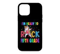 Custodia per iPhone 12 mini Ready To Rock Fifth Grade Dabbing Unicorn Back To School