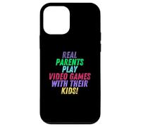 Custodia per iPhone 12 mini Real Parents Play Video Games With Their Kids Gamer Mom Dad