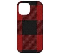 Custodia per iPhone 12 mini Red Buffalo Design Christmas Decor Plaid Pattern