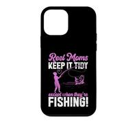 Custodia per iPhone 12 mini Reel Moms Keep It Tidy Fishing Mom