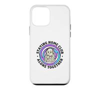 Custodia per iPhone 12 mini Regalo da caffè retrò Ghost Staying Home Club Alone Together