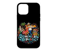Custodia per iPhone 12 mini Regalo di riferimento disegnato a mano del ricordo di viaggio della Repubblica Dominicana