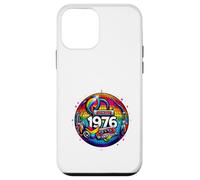 Custodia per iPhone 12 mini Regalo per 50° compleanno 1976 Disco Peace Vintage Love Retro Funk