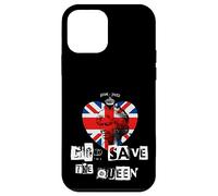 Custodia per iPhone 12 mini Regina Elisabetta II Dio salvi la regina Punk Memoriam Love