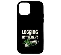 Custodia per iPhone 12 mini Registrazione Terapia Logger Terapia Umorismo Motosega Life Forest