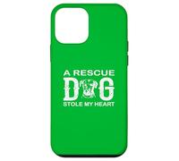Custodia per iPhone 12 mini Rescue Dog ha rubato il mio cuore adozione amore