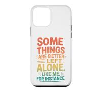 Custodia per iPhone 12 mini Retro Alcune cose sono meglio lasciate sole umorismo introverso