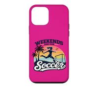 Custodia per iPhone 12 mini Retro Calcio Ragazza Vintage Tramonto Giocatore Weekend Gioco