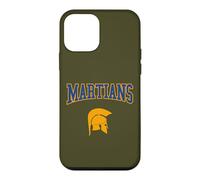 Custodia per iPhone 12 mini Retro College Blu Arancione Marziani Sport