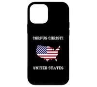 Custodia per iPhone 12 mini Retro Corpus Christi Stati Uniti Distressed Stati Uniti