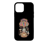 Custodia per iPhone 12 mini Retro Groovy Science Vibes Lab Flasks STEM Geek