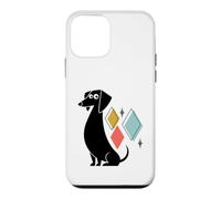 Custodia per iPhone 12 mini Retro Mid-Century Modern Dog 50's 60's Style Funny Dog Cute