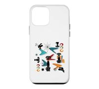Custodia per iPhone 12 mini Retro Mid-Century Modern Dog 50's 60's Style Funny Dog Cute
