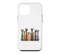 Custodia per iPhone 12 mini Retro Mid-Century Modern Dog 50's 60's Style Funny Dog Cute