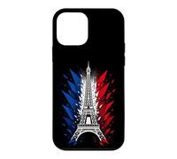 Custodia per iPhone 12 mini Retro Silhouette Eiffel Tower Paris France Travel Souvenir