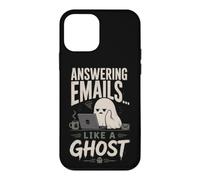 Custodia per iPhone 12 mini Rispondere alle e-mail come un fantasma divertente ufficio di Halloween