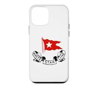 Custodia per iPhone 12 mini RMS Titanic White Star Line - Logo bandiera rossa
