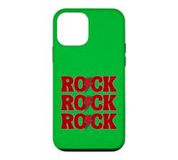 Custodia per iPhone 12 mini Rock N Roll Logo Rosso Chitarrista Musicista Concerto Grunge
