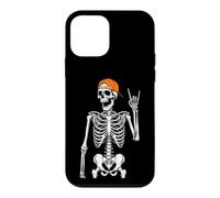 Custodia per iPhone 12 mini Rock On Skeleton - Divertente costume di Halloween con musica rock