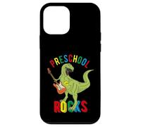 Custodia per iPhone 12 mini Rocks Preschool Dinosaur T Rex Boys Primo Giorno Pre-K Insegnante