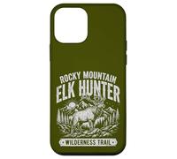 Custodia per iPhone 12 mini Rocky Mountain Elk Hunter Hunting Retro Vintage