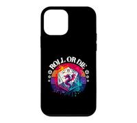 Custodia per iPhone 12 mini Roll or Die Funny RPG Vintage Tramonto 20 Dadi Grafica
