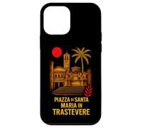 Custodia per iPhone 12 mini Roma Piazza di Santa Maria in Trastevere Quartieri Romani