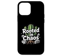 Custodia per iPhone 12 mini Rooted in Chaos Funny Cactus Gardener Graphic