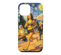 Custodia per iPhone 12 mini Runnung Fine Art Fitness Mashup Parodia