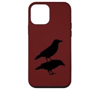 Custodia per iPhone 12 mini Sagoma di corvo nero dominante Dark Power Animal Design