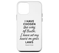 Custodia per iPhone 12 mini Salmo 119 30 Ho scelto la via della verità Versi Leggi Bibbia
